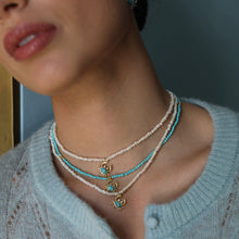 Load image into Gallery viewer, Turquoise Necklace With Crab
