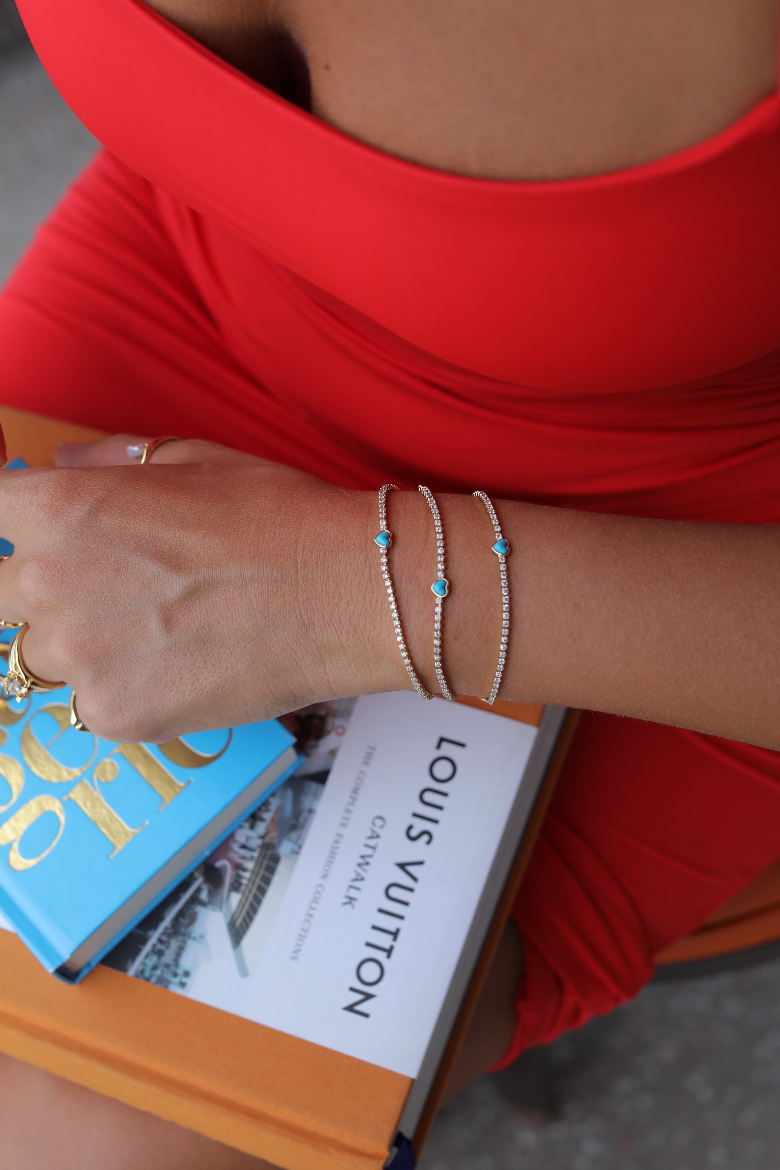 Turquoise Heart Bracelet