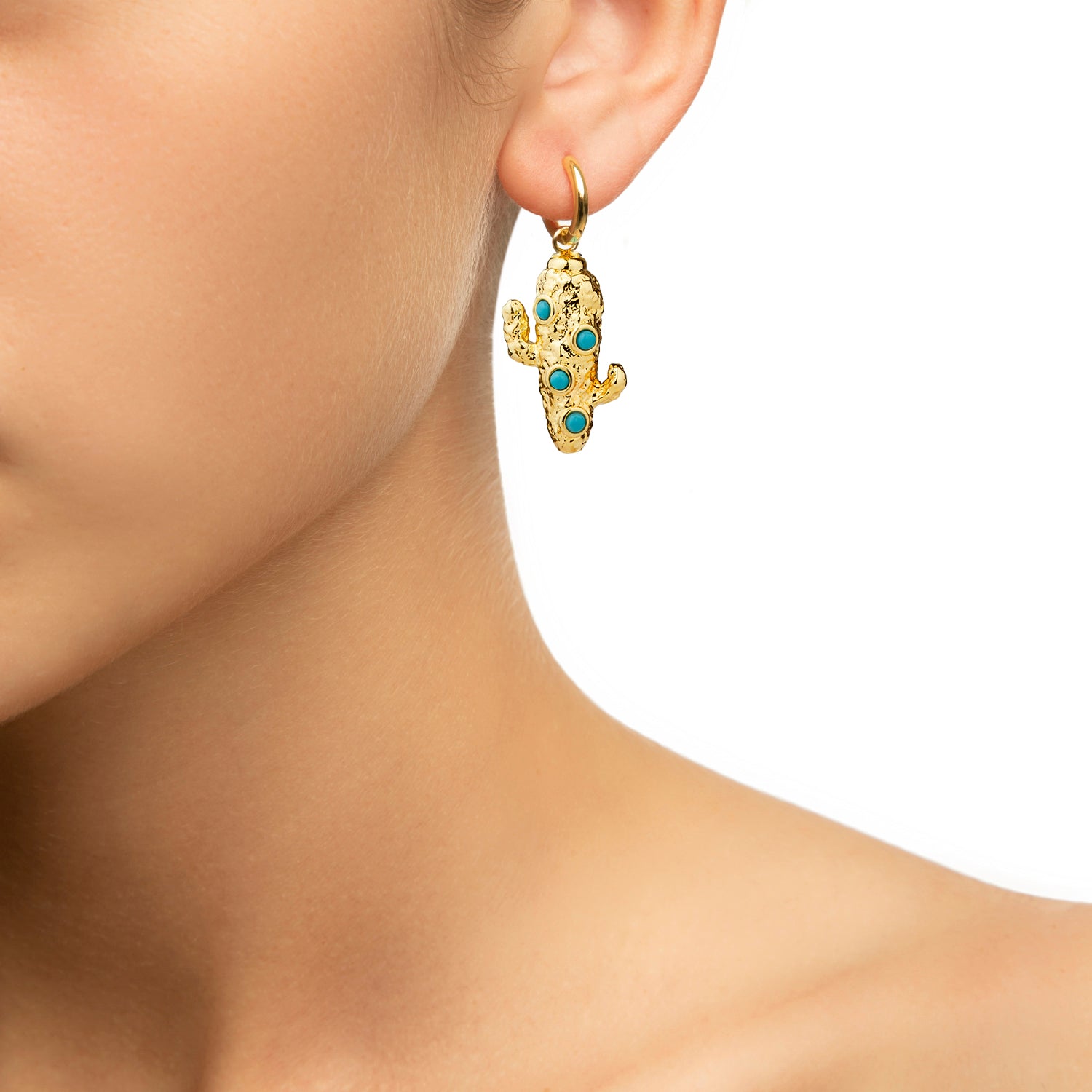 Cactus Charm Earring