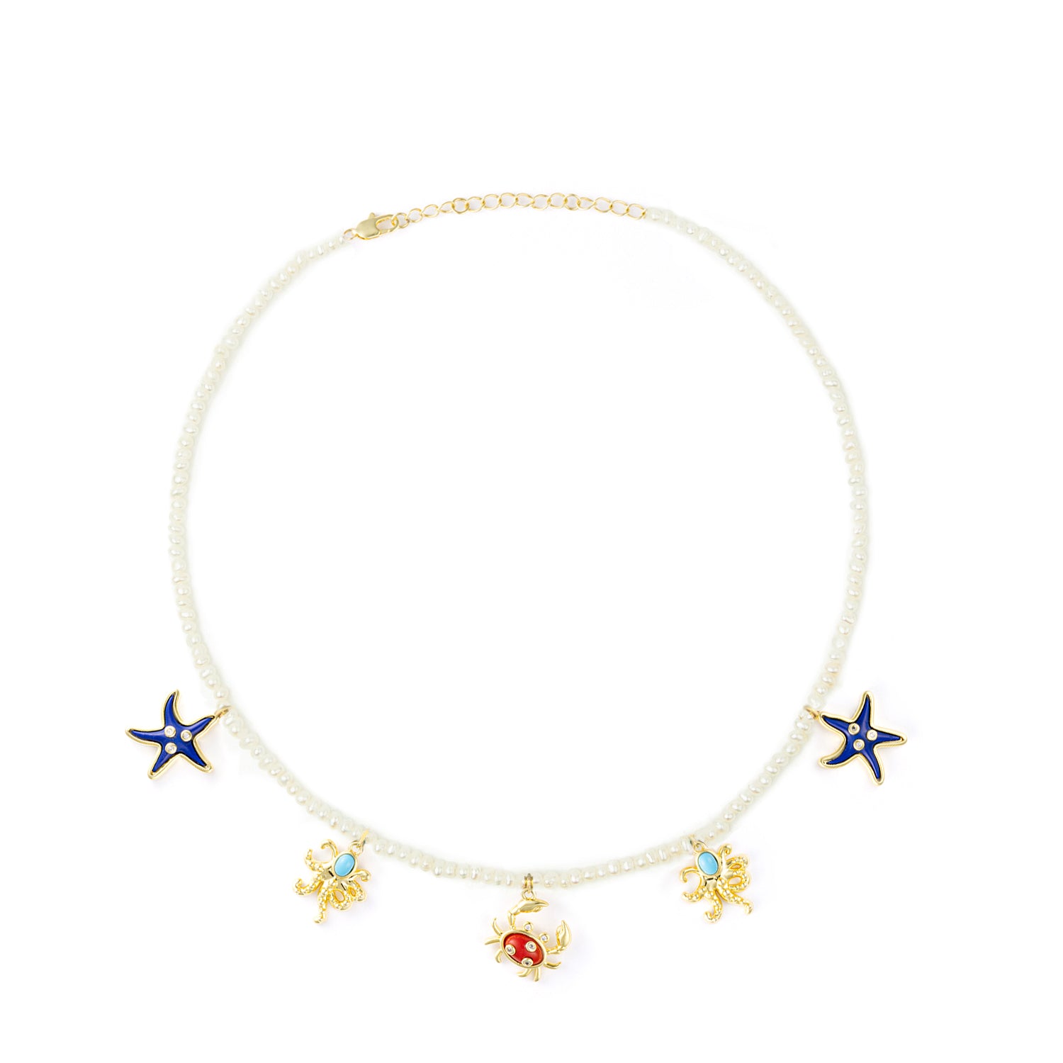 Pearl Sea Animal Necklace
