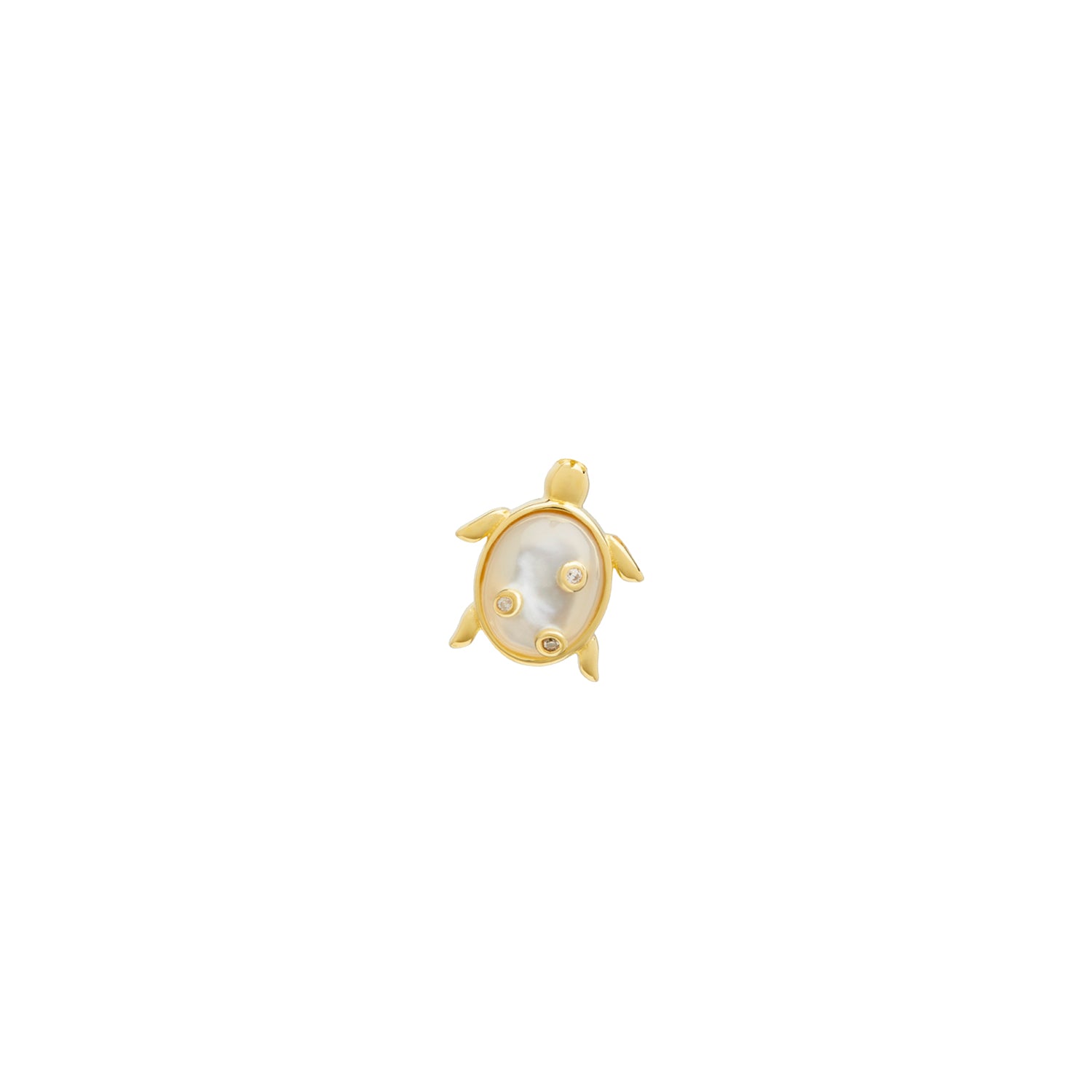 MOP Turtle Stud Earrings
