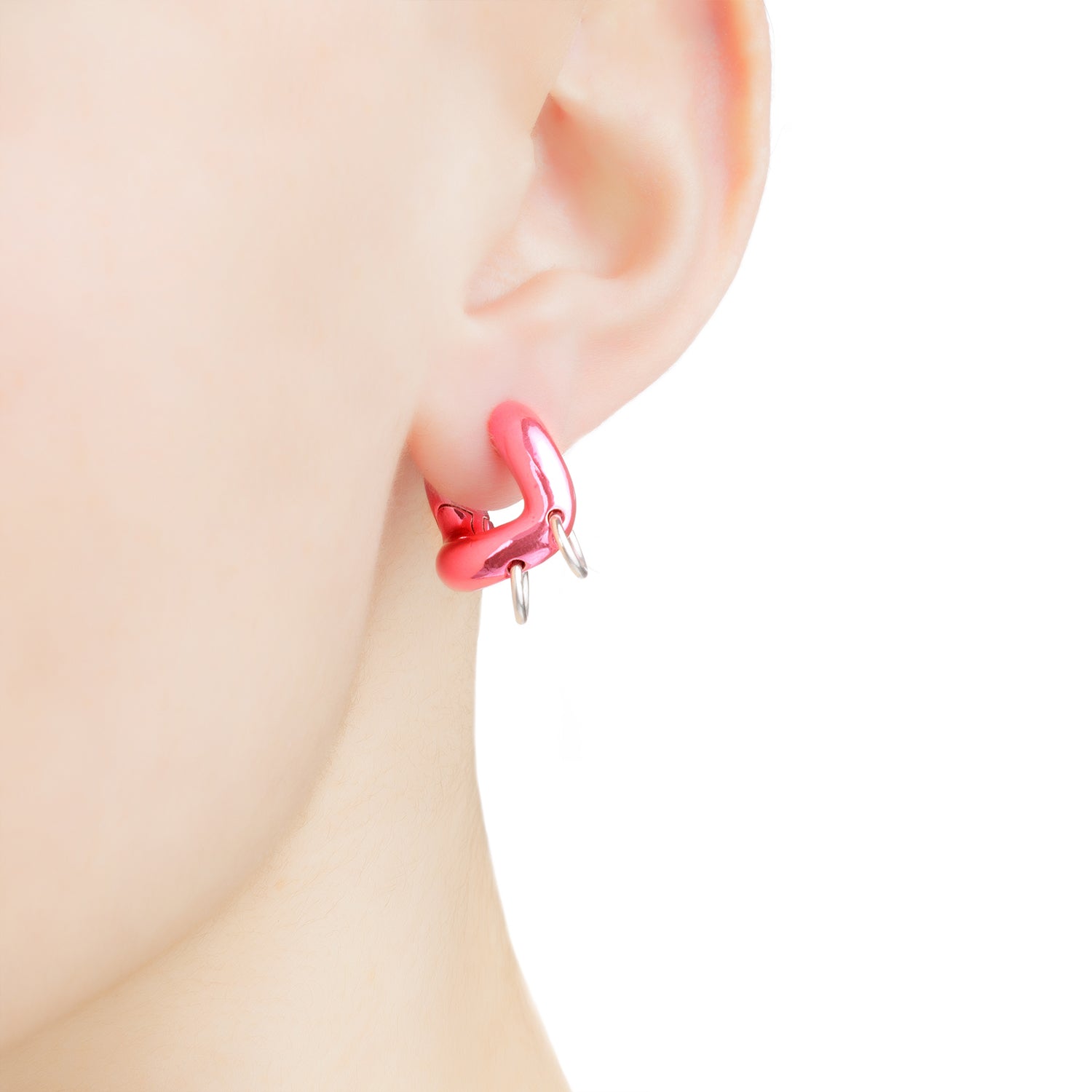 Pink Pierced Earrings