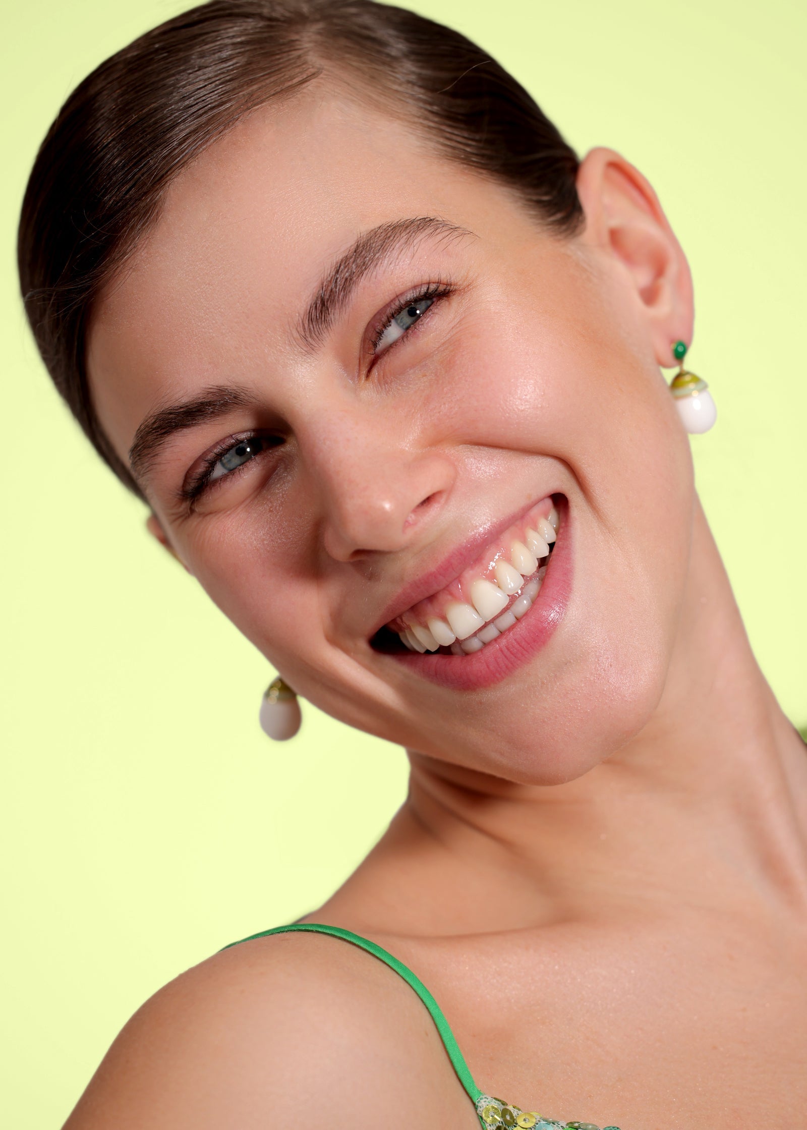 'Frozen Pistachio' Gelato Drop Earrings