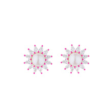 Load image into Gallery viewer, Sunburst Pearl Earrings
