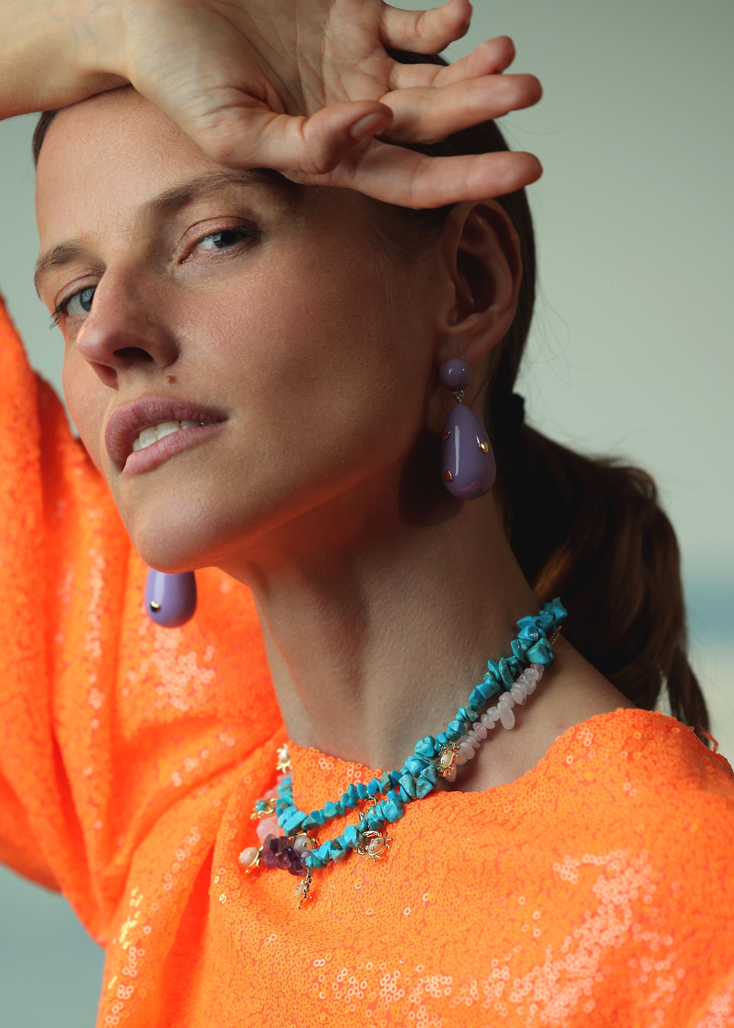 Heart Drop Earrings
