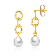 Load image into Gallery viewer, Pearl Chain Earrings
