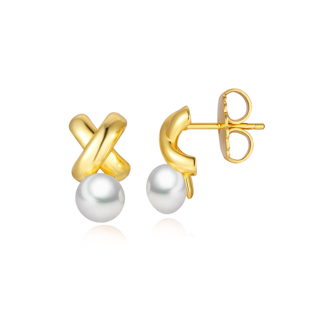 Twist Pearl Earrings