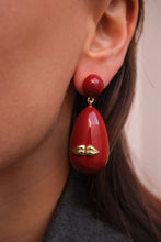 Load image into Gallery viewer, Midnight Kiss Drop Earrings
