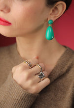 Load image into Gallery viewer, Green Drop Earrings
