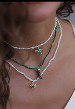 Load image into Gallery viewer, Malachite Necklace With Fang Charm
