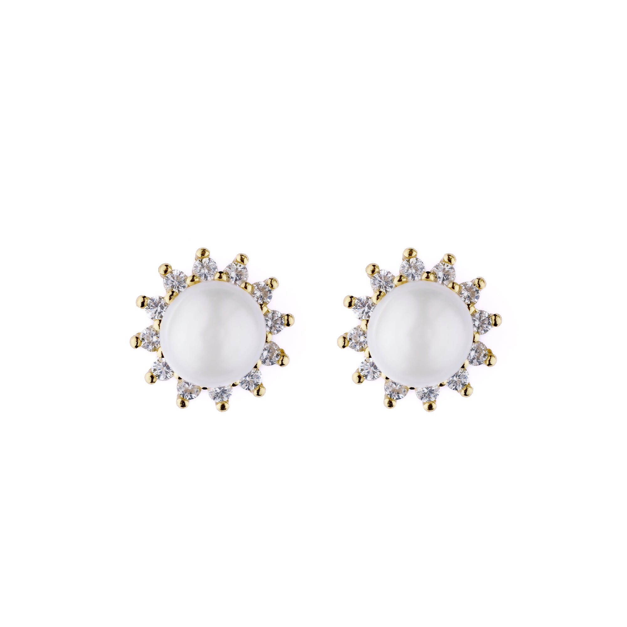 Sunflower Pearl Earrings