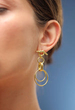 Load image into Gallery viewer, Gold Hula Hoop Earrings
