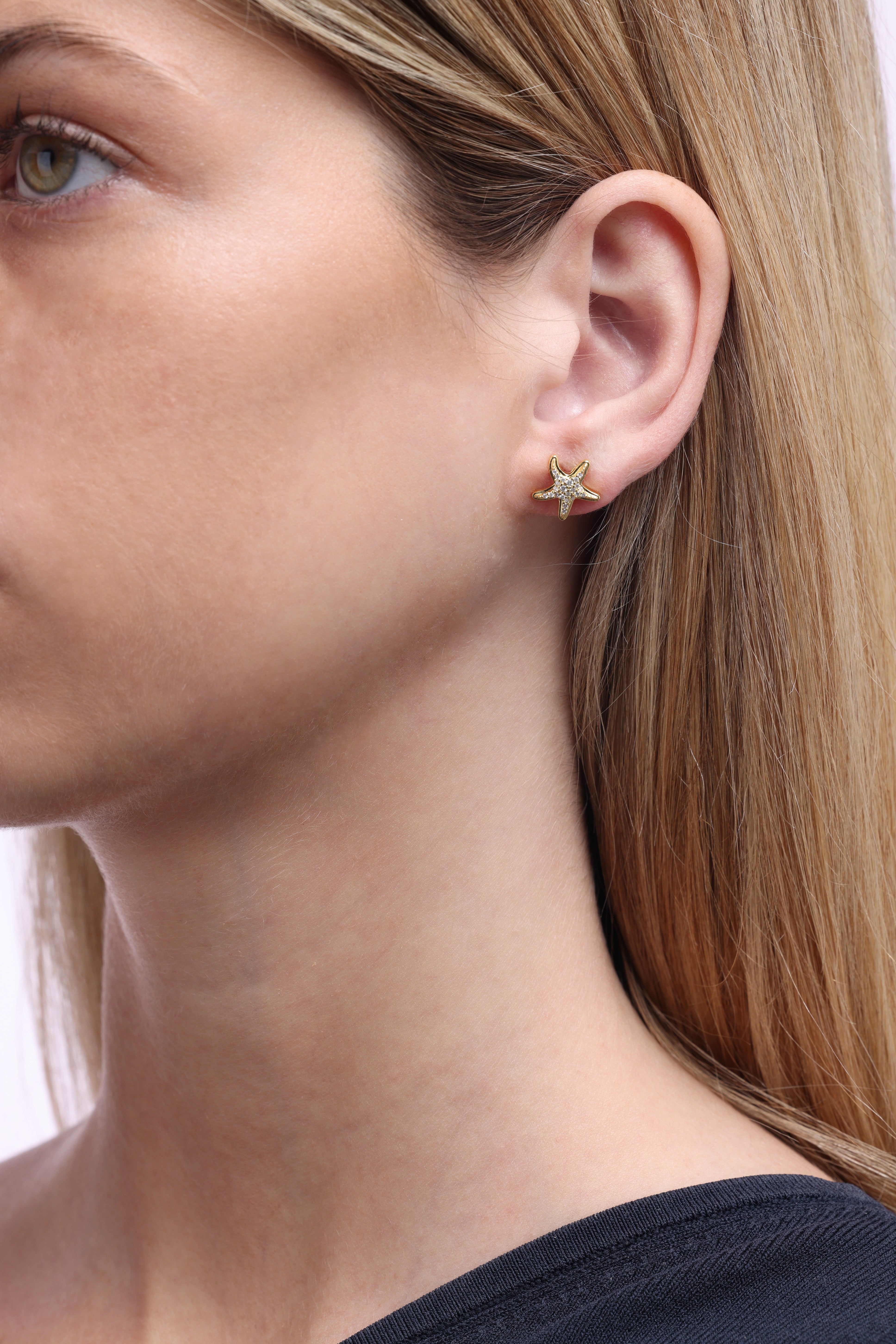 Mini Starfish Stud Earrings