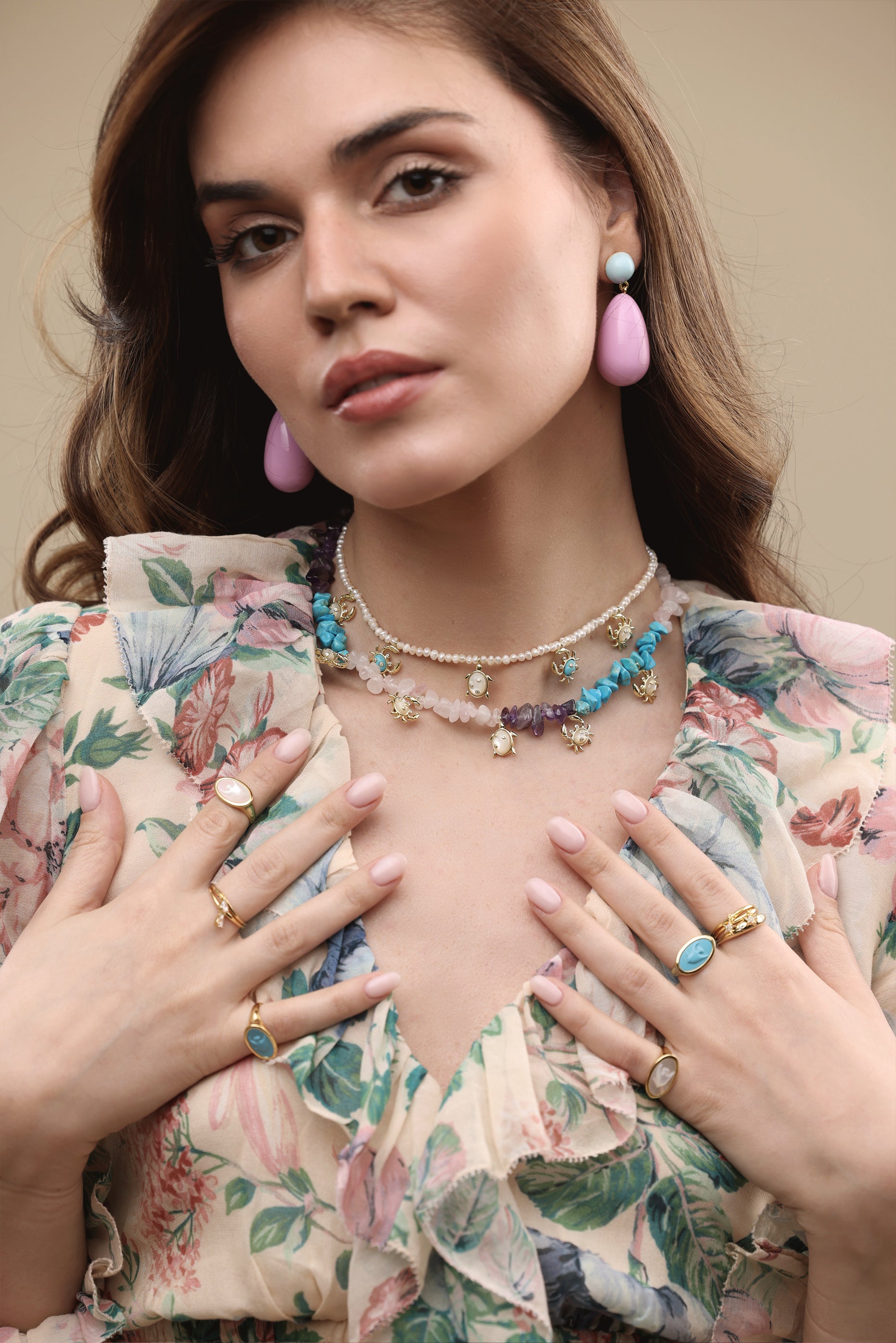Large Drop Earrings