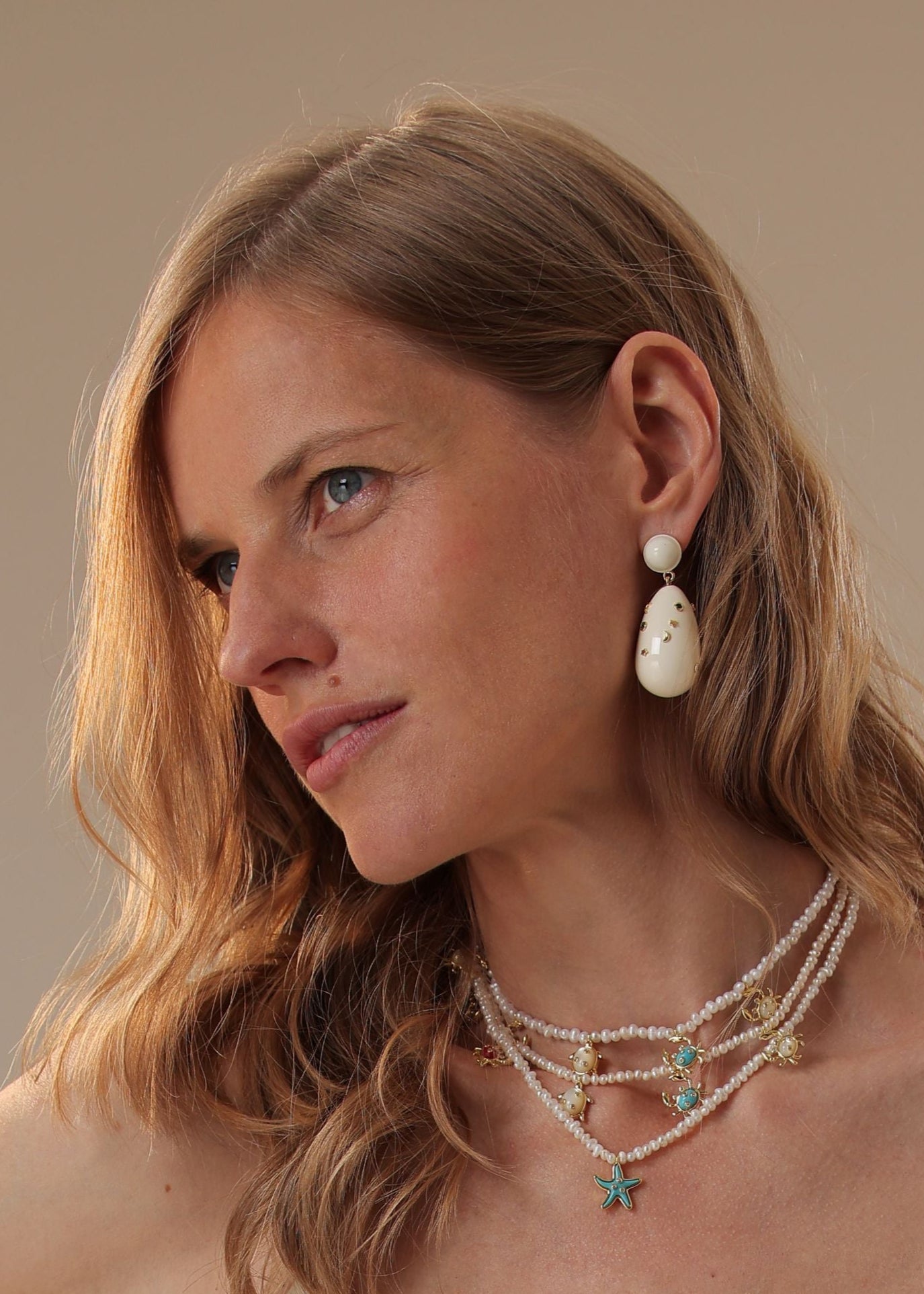 Large Galaxy Drop Earrings