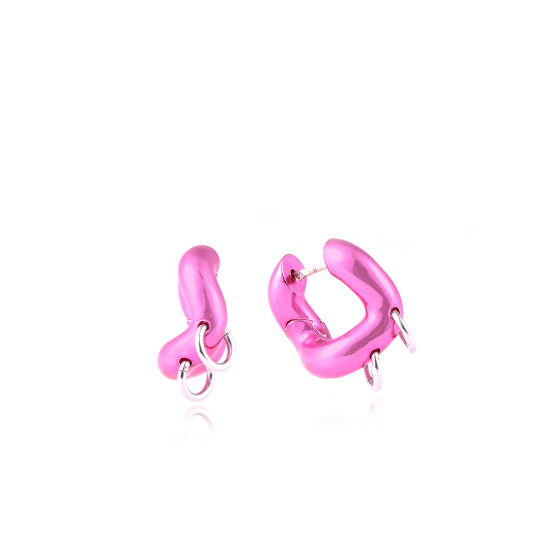 Pink Pierced Earrings