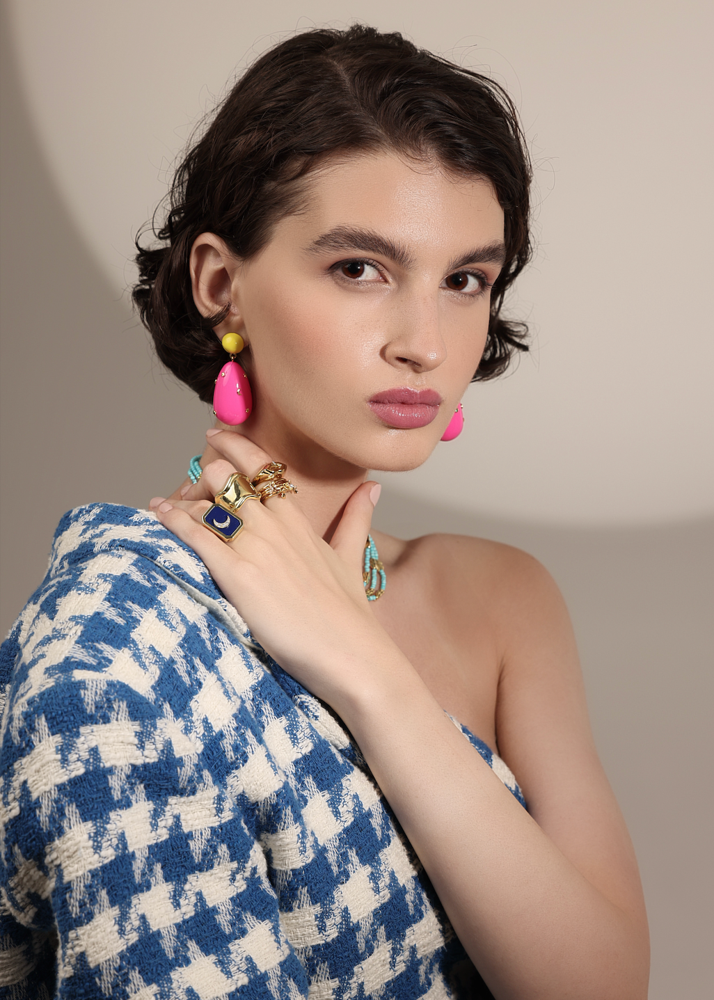 Large Galaxy Drop Earrings