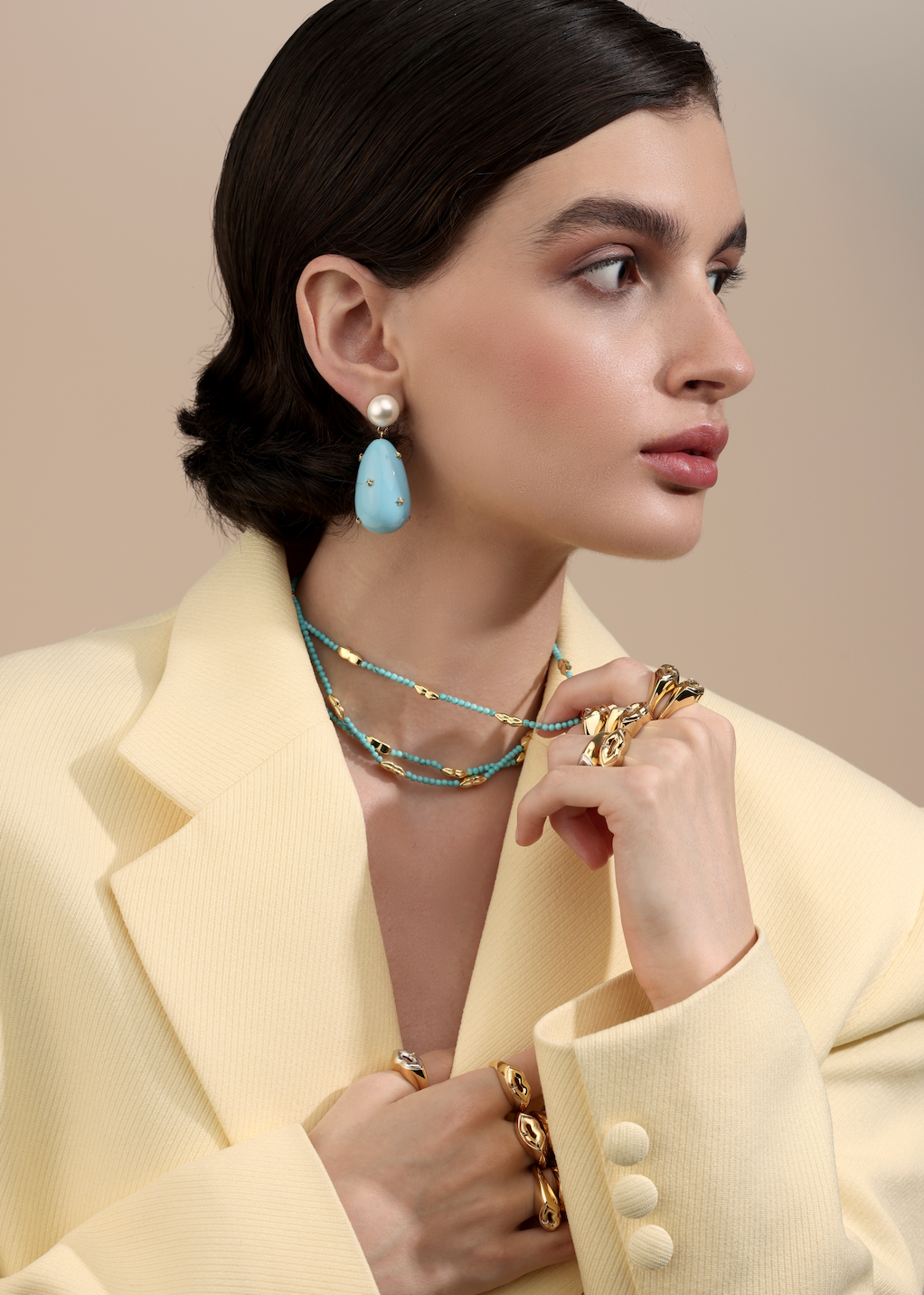 Large Galaxy Drop Earrings