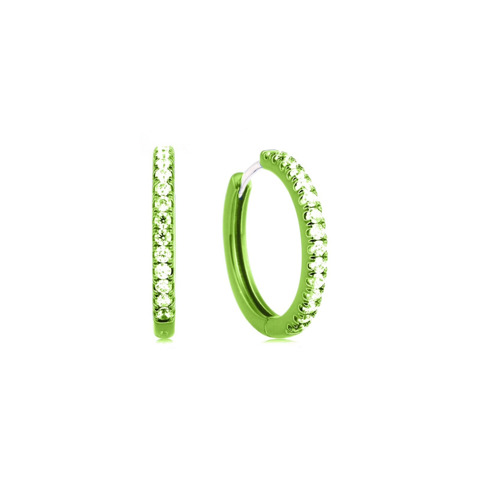 Crystal Green Hoops