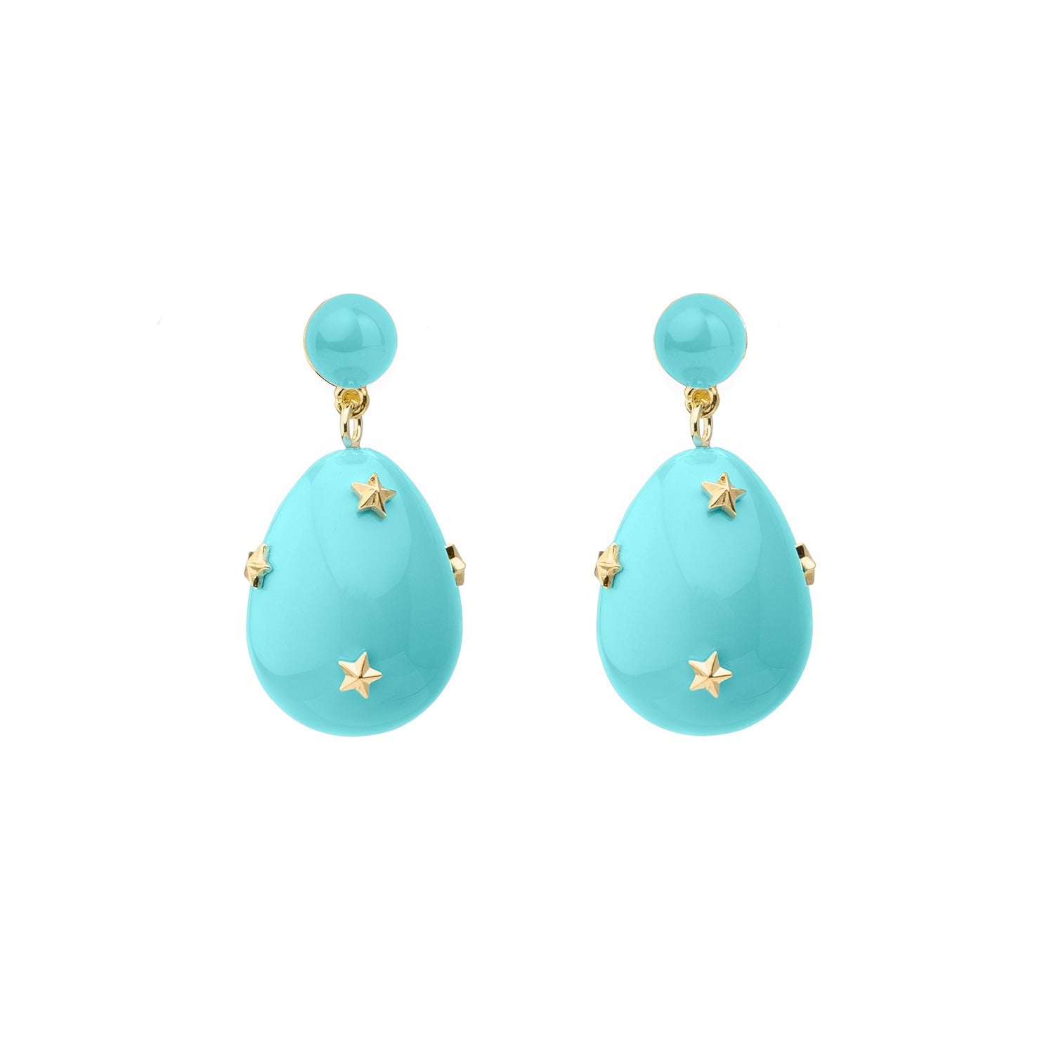 Mini Star-Drop Earrings