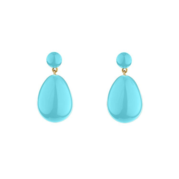 mini Aquamarine Drop Earrings