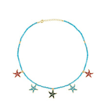 Load image into Gallery viewer, Star Fish Turquoise Necklace
