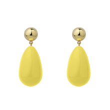 Load image into Gallery viewer, Yellow Drop Earrings
