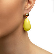 Load image into Gallery viewer, Yellow Drop Earrings
