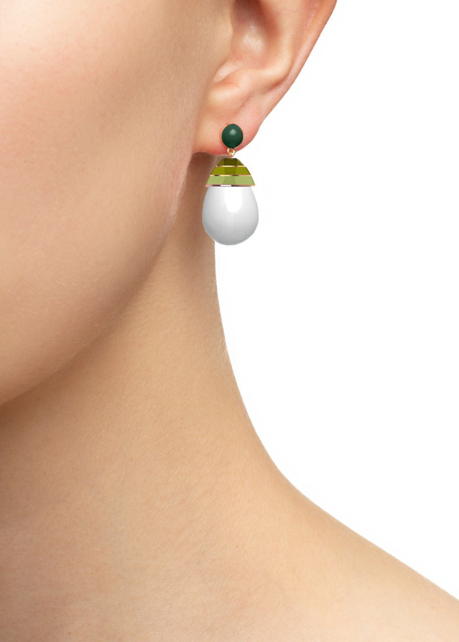 'Frozen Pistachio' Gelato Drop Earrings