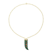 Load image into Gallery viewer, Malachite Fang Necklace
