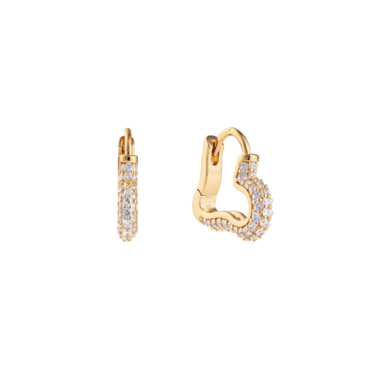Crystal Heart Earrings