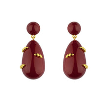 Load image into Gallery viewer, Midnight Kiss Drop Earrings
