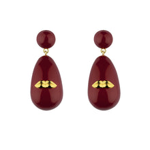 Load image into Gallery viewer, Midnight Kiss Drop Earrings
