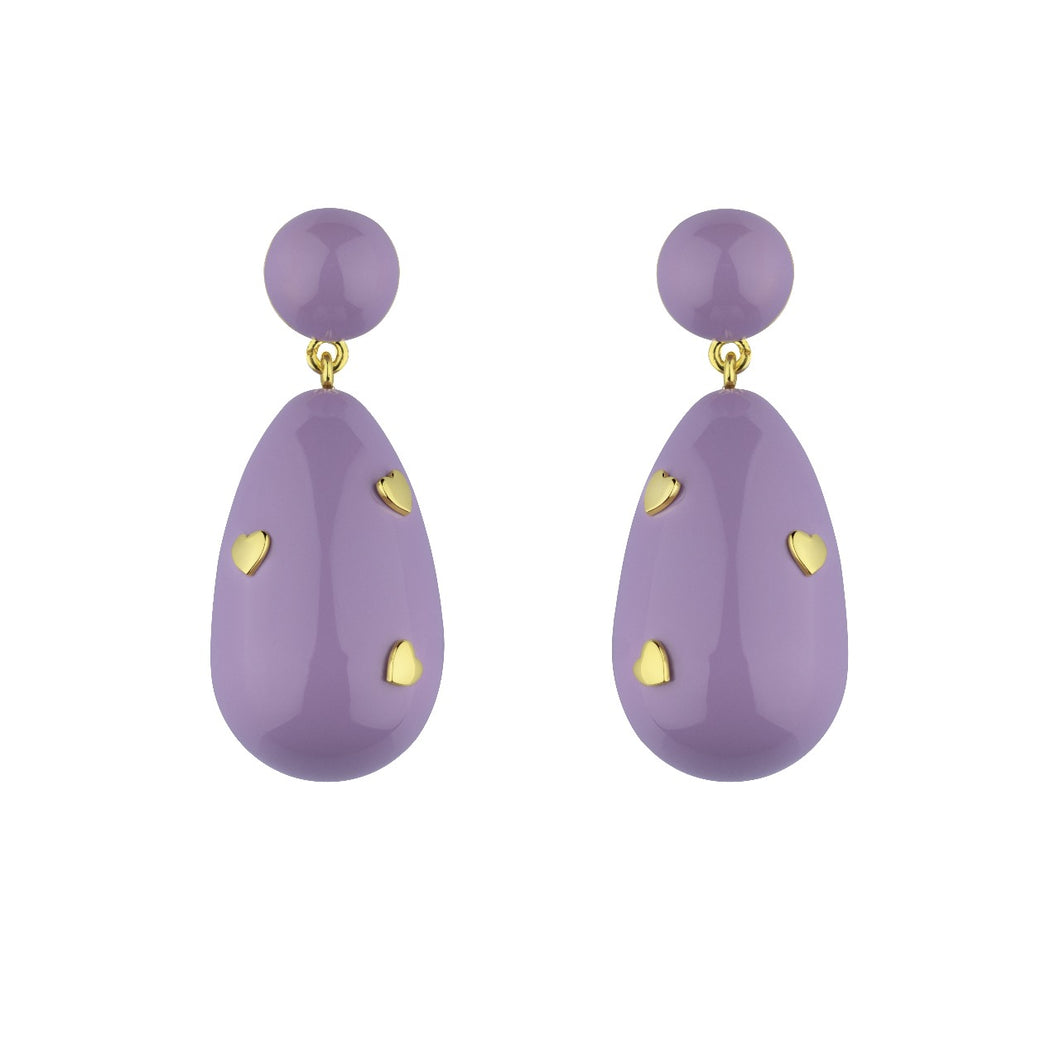 Heart Drop Earrings