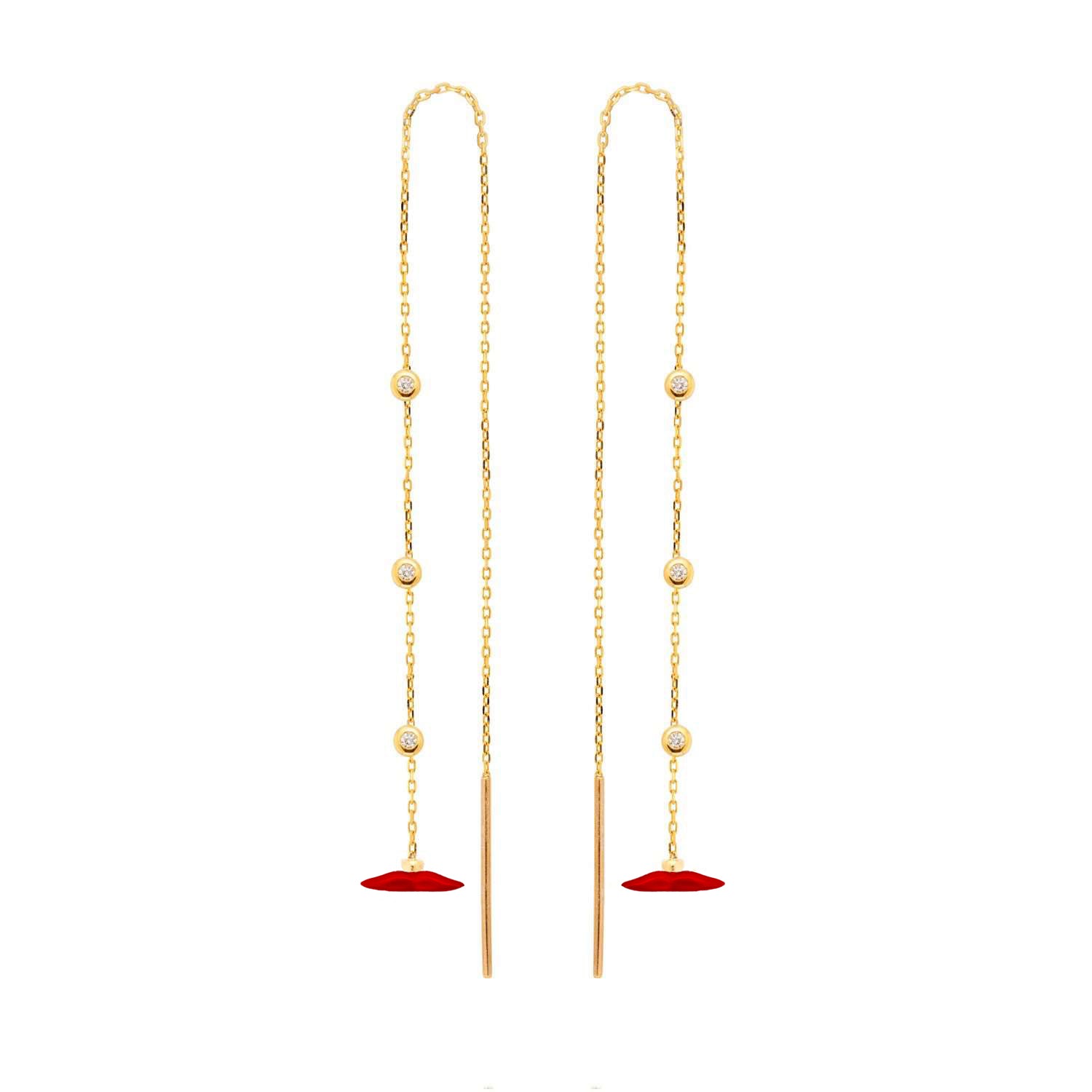 Bold Kiss Earring