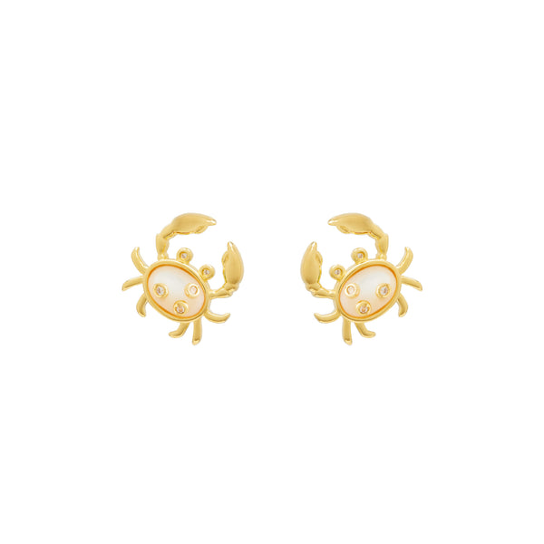 MOP Crab Stud Earrings