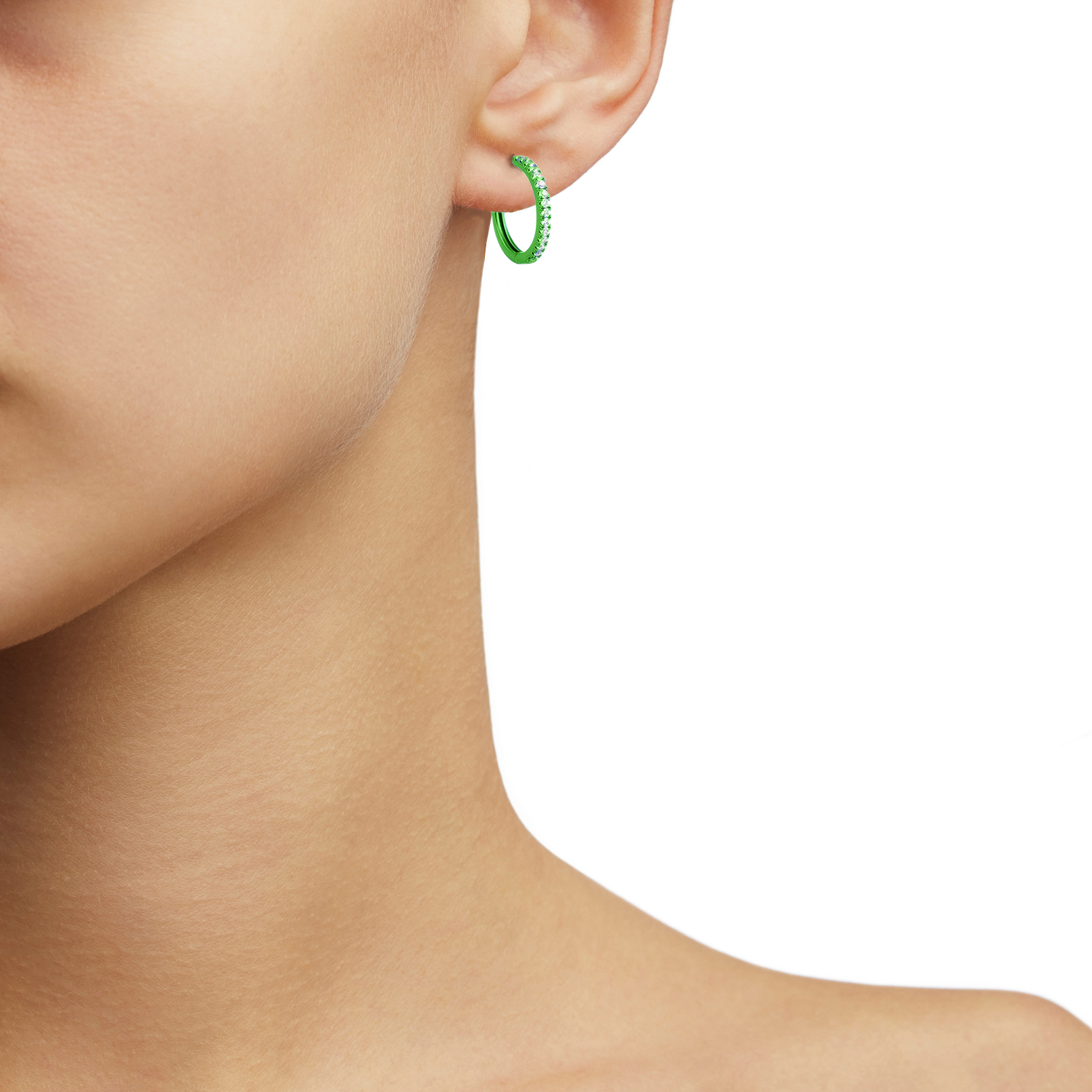 Crystal Green Hoops