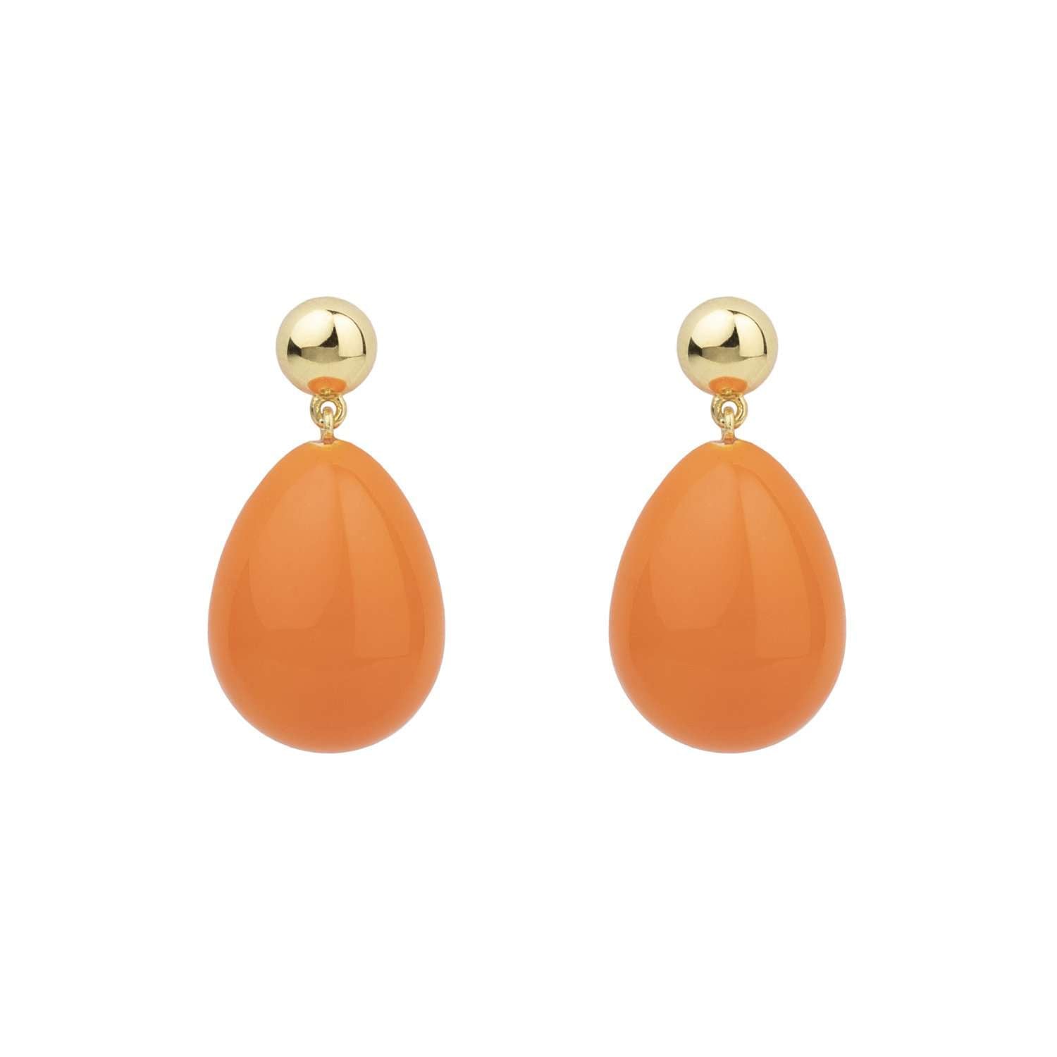 Orange Mini Drop Earrings