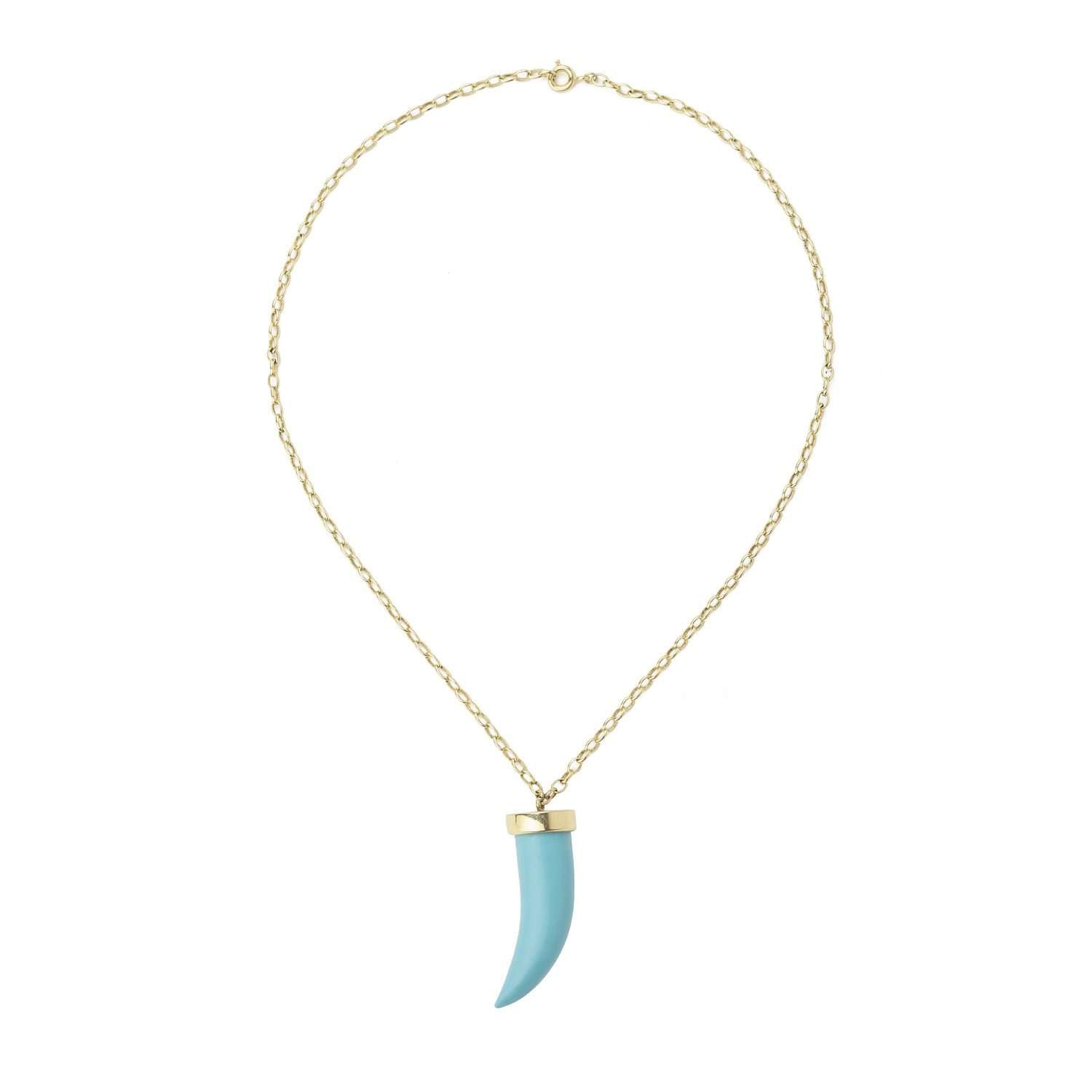 Turquoise Fang Necklace