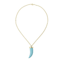 Load image into Gallery viewer, Turquoise Fang Necklace
