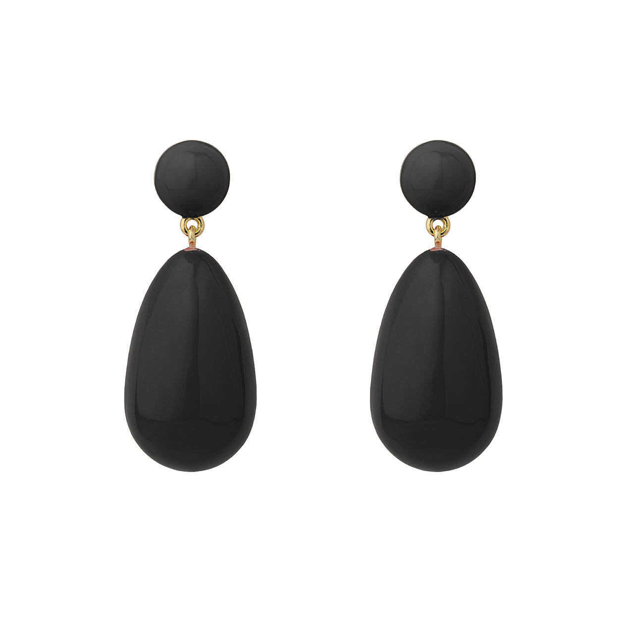 Black Drop Earrings