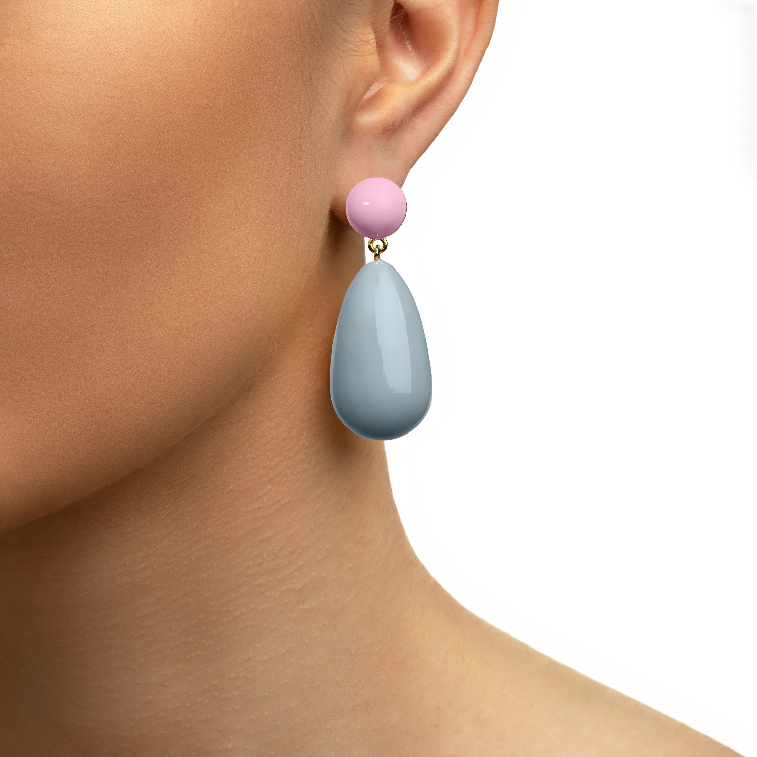 Baby Blue Drop Earrings