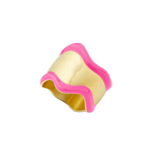 Load image into Gallery viewer, Neon Pink Wavy Ring
