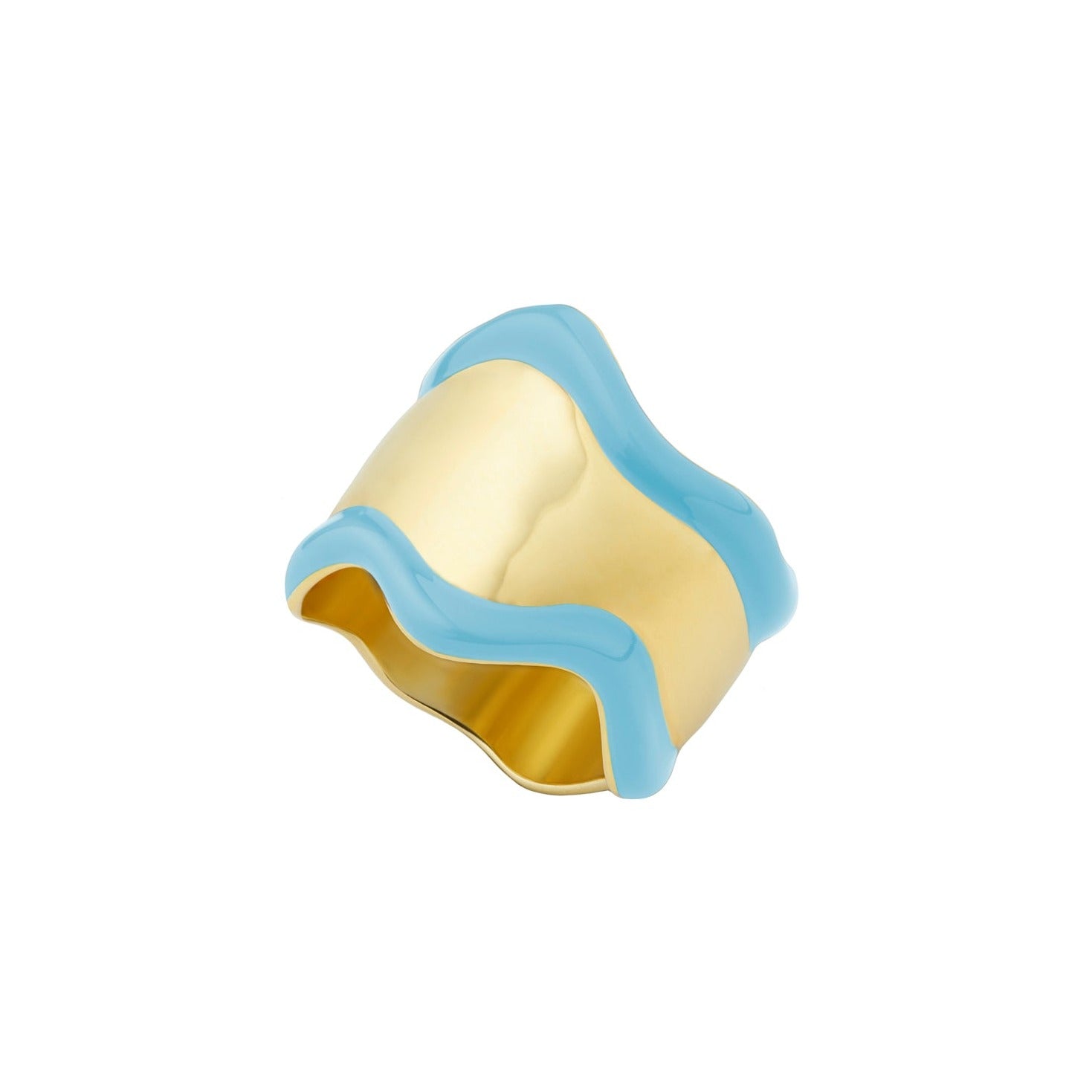 Baby Blue Wavy Ring