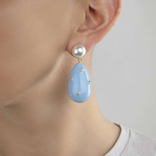 Load image into Gallery viewer, Drop Earrings with Stars
