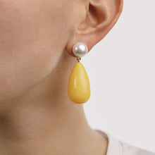 Load image into Gallery viewer, Yellow Drop earrings
