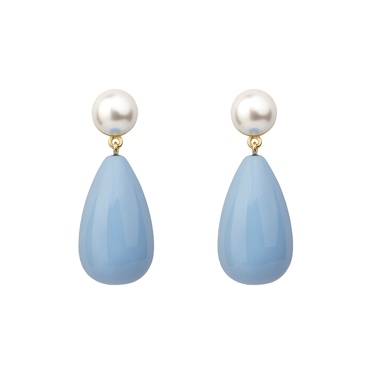 Baby blue drop Earrings