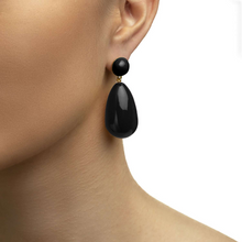 Load image into Gallery viewer, Black Drop Earrings

