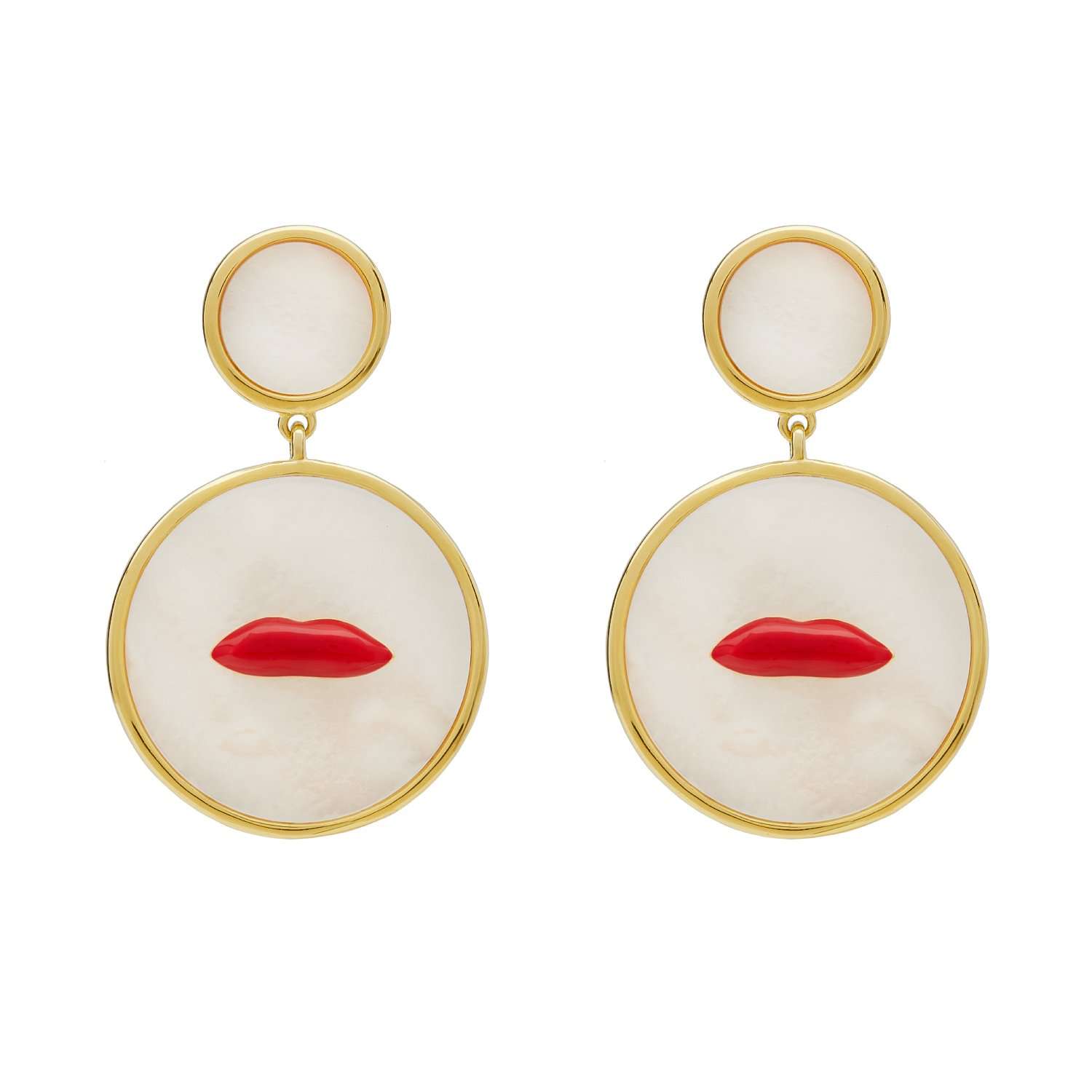 MOP Lips Earring