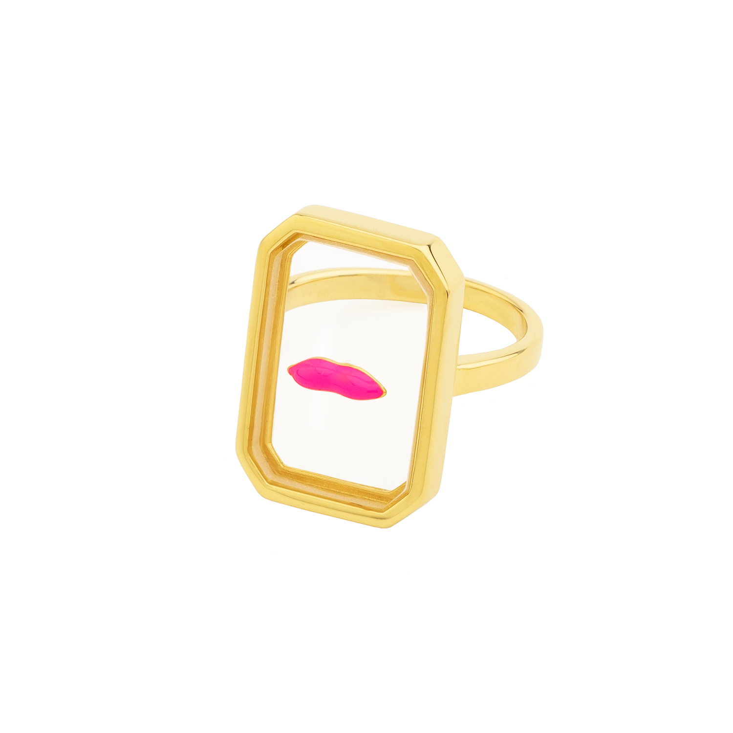Clear Lip-Chic Ring